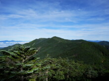 金峰山までの稜線